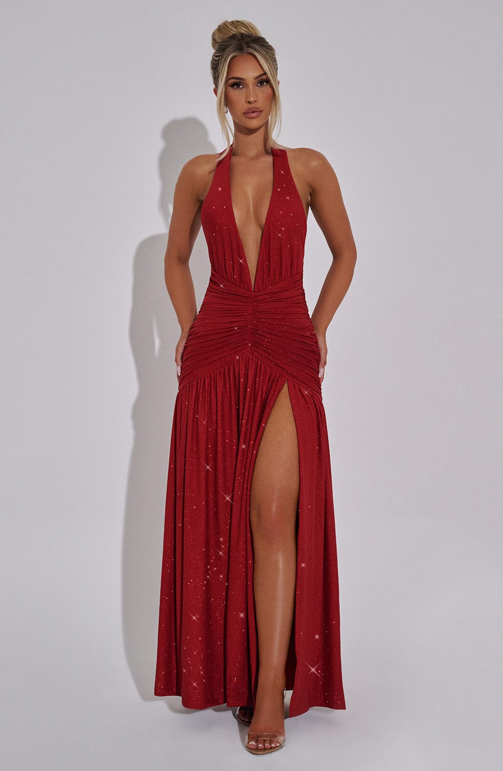 Vestido Maxi con Brillo Mariela Ines