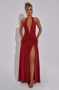 Vestido Maxi con Brillo Mariela Ines