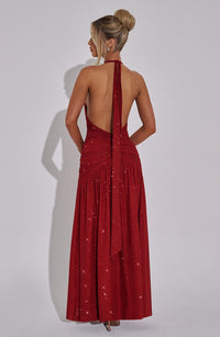 Vestido Maxi con Brillo Mariela Daniela