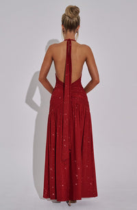 Vestido Maxi con Brillo Mariela Daniela