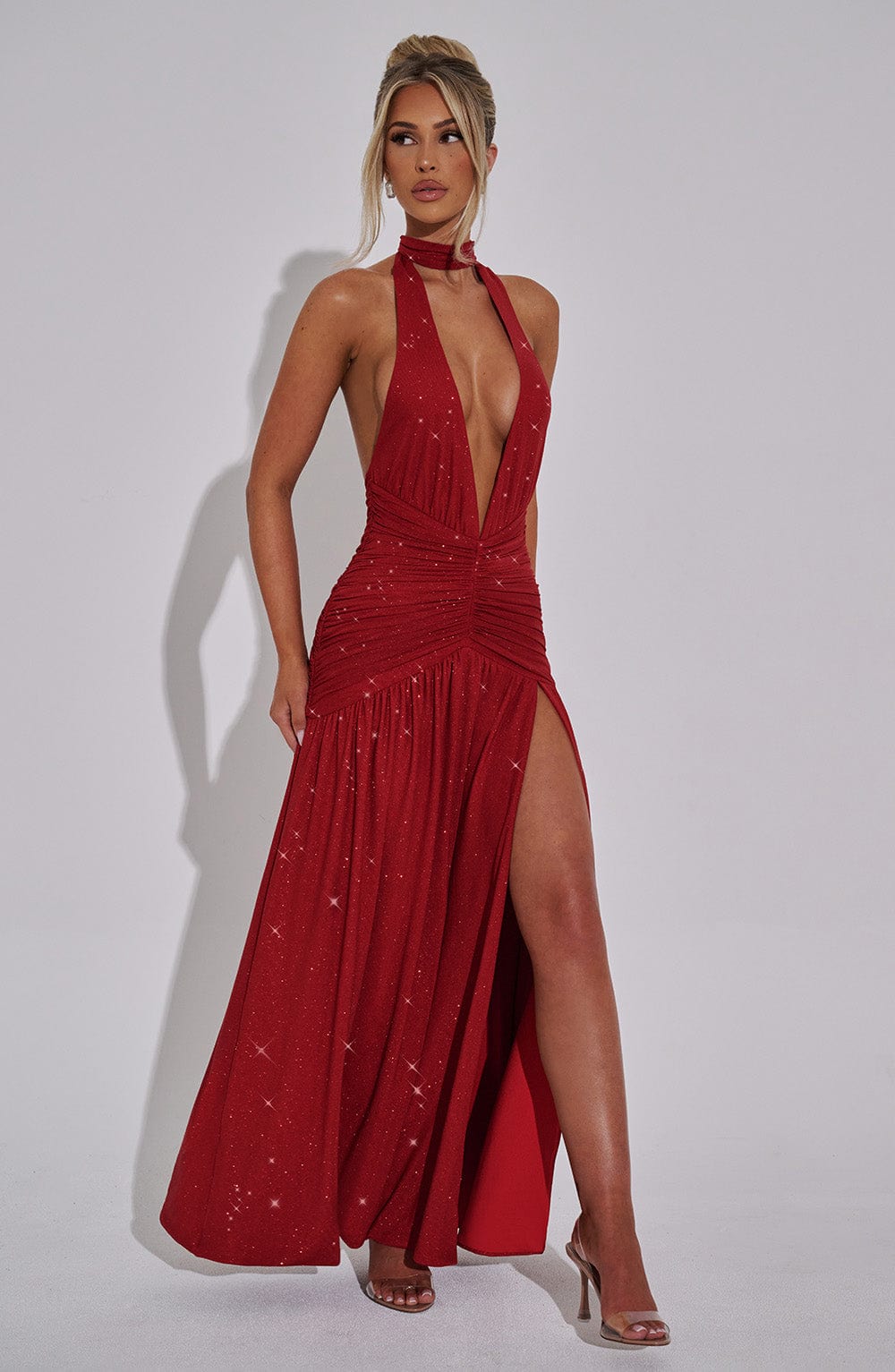 Vestido Maxi con Brillo Mariela Ines