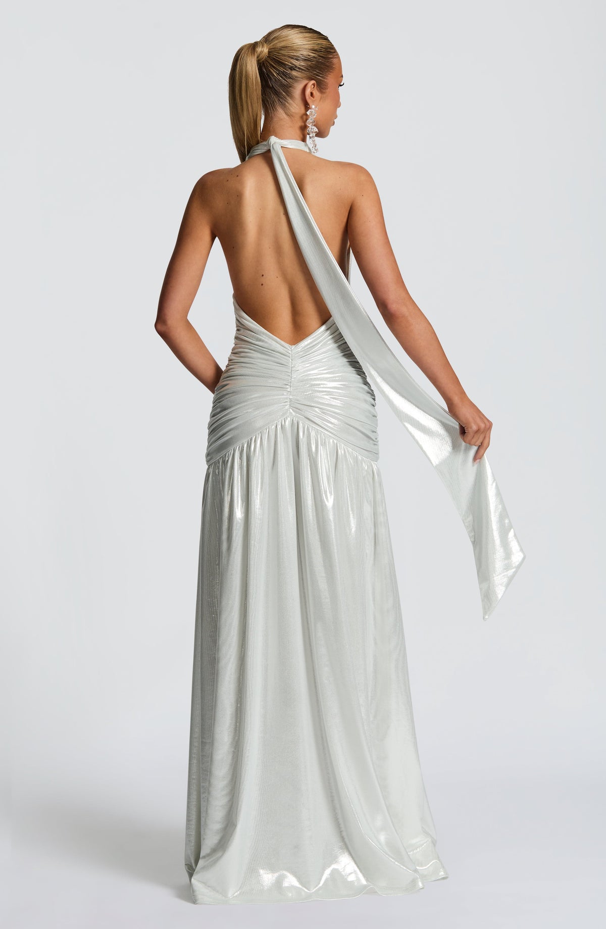 Vestido Maxi con Brillo Nila Ursula