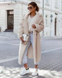 Abrigo de Borreguito Largo Oversize