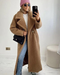 Abrigo de Borreguito Largo Oversize