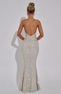 Vestido Maxi con Brillo Lara