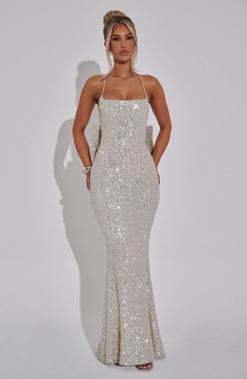 Vestido Maxi con Brillo Lara