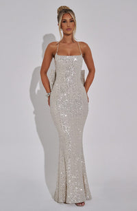 Vestido Maxi con Brillo Lara