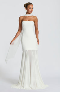 Vestido Maxi Palabra de Honor Jimena Alexandra