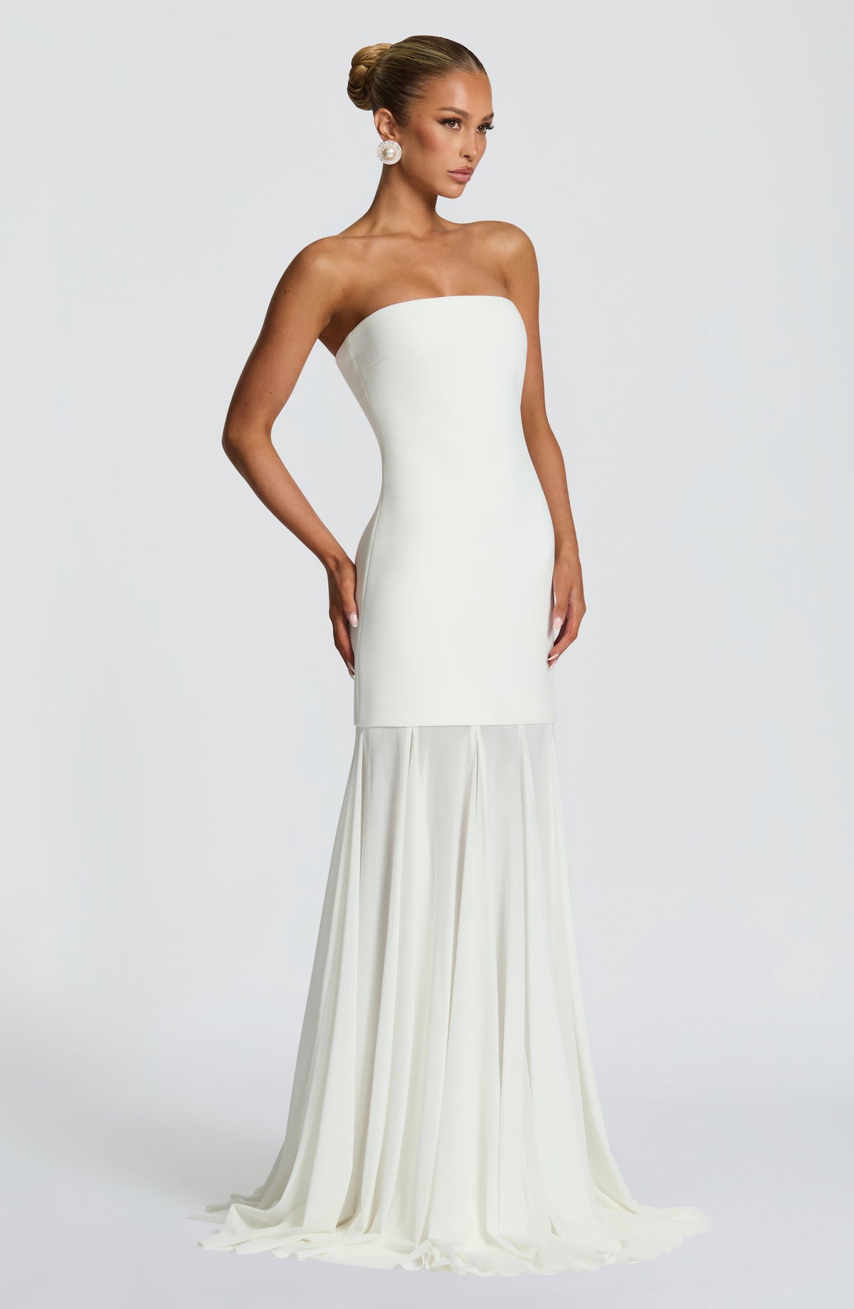 Vestido Maxi Palabra de Honor Jimena Alexandra