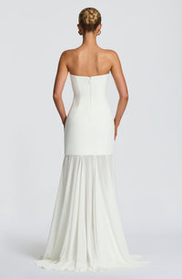 Vestido Maxi Palabra de Honor Jimena Alexandra