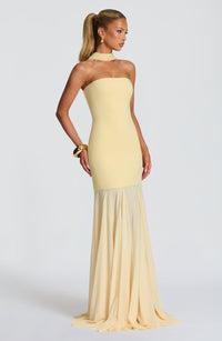 Vestido Maxi Palabra de Honor Jimena Mireia