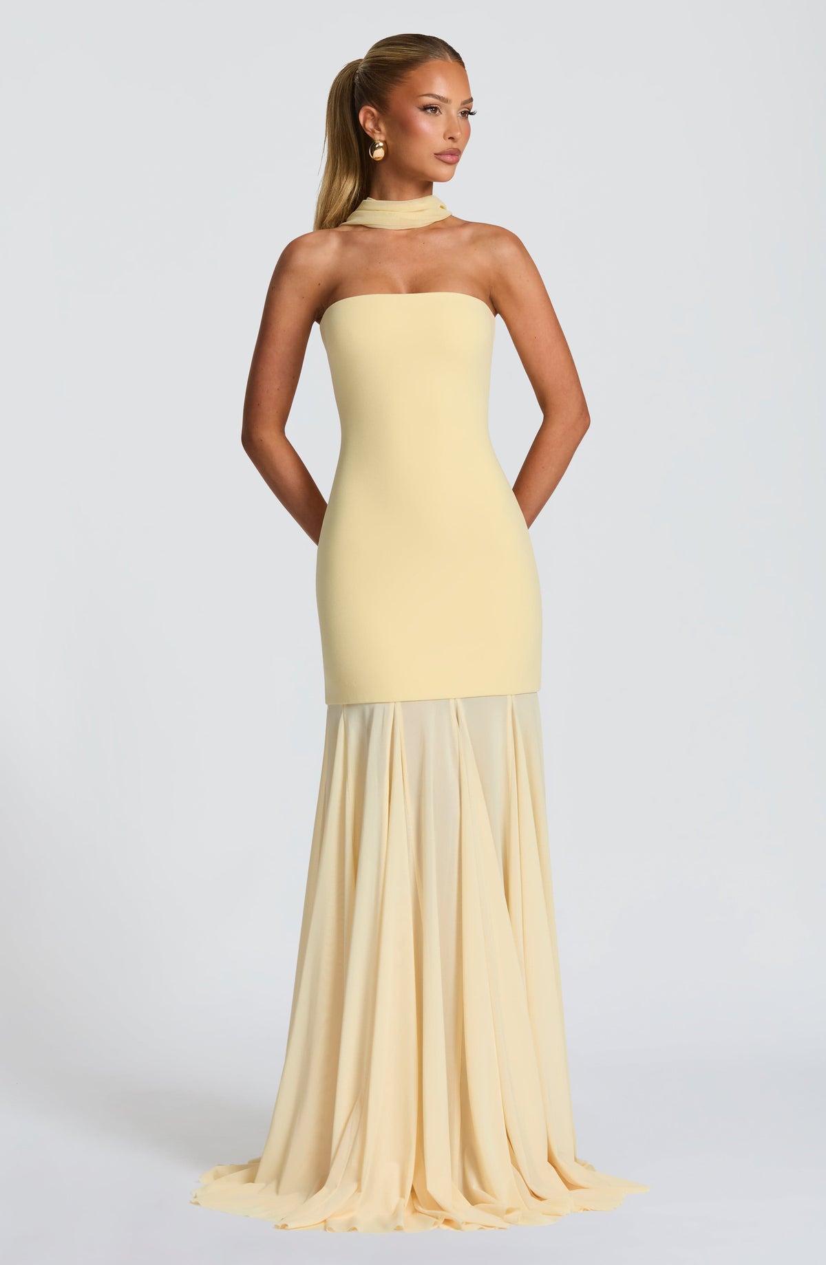 Vestido Maxi Palabra de Honor Jimena Mireia