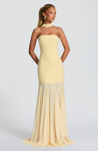 Vestido Maxi Palabra de Honor Jimena Mireia