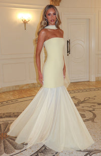 Vestido Maxi Palabra de Honor Jimena Mireia