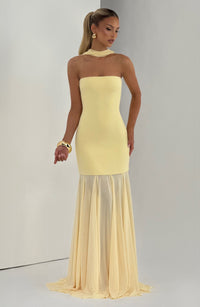 Vestido Maxi Palabra de Honor Jimena Mireia