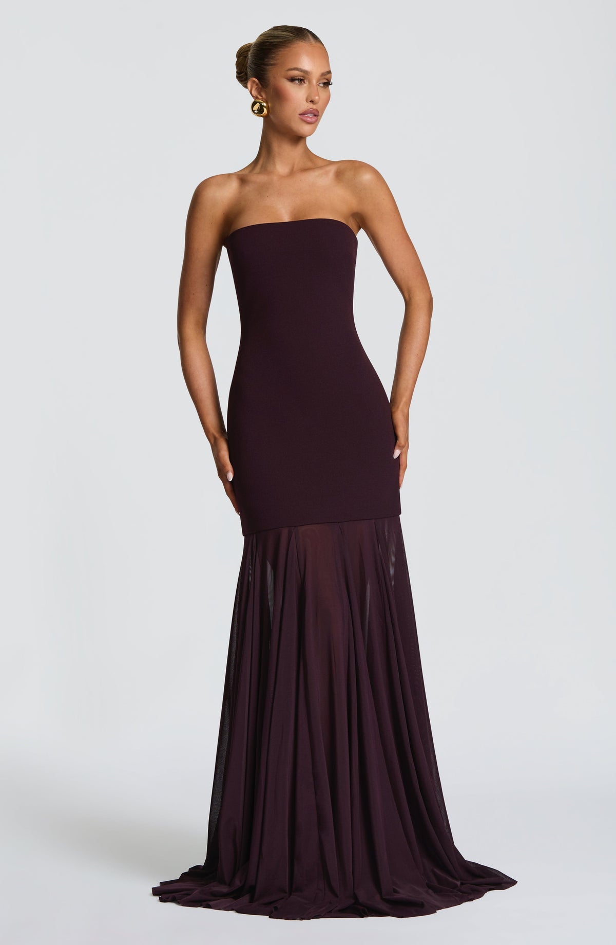 Vestido Maxi Palabra de Honor Jimena Mireia