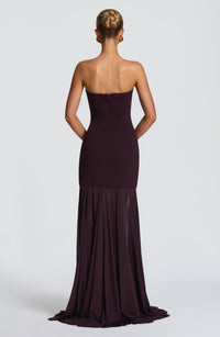 Vestido Maxi Palabra de Honor Jimena Mireia