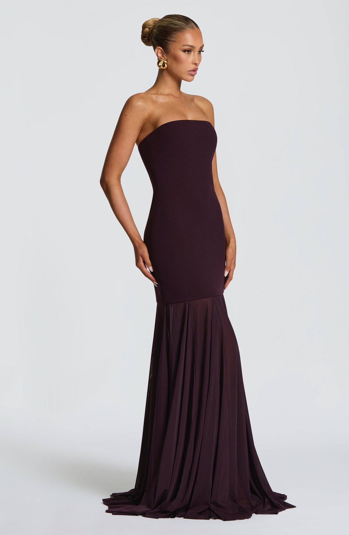 Vestido Maxi Palabra de Honor Jimena Mireia