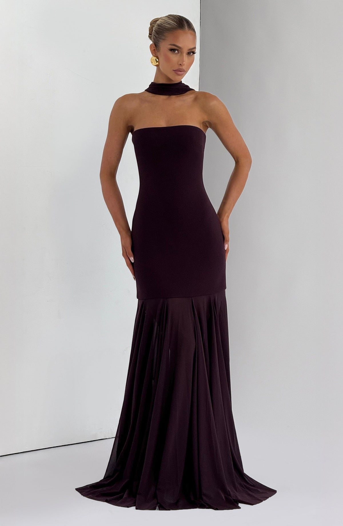 Vestido Maxi Palabra de Honor Jimena Mireia