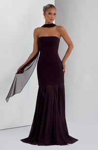 Vestido Maxi Palabra de Honor Jimena Mireia