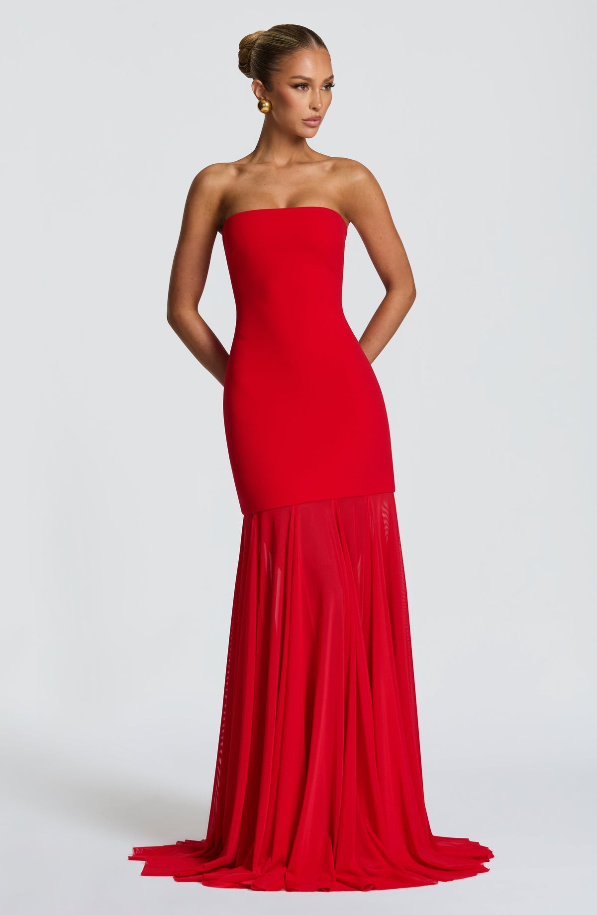 Vestido Maxi Palabra de Honor Jimena Mireia