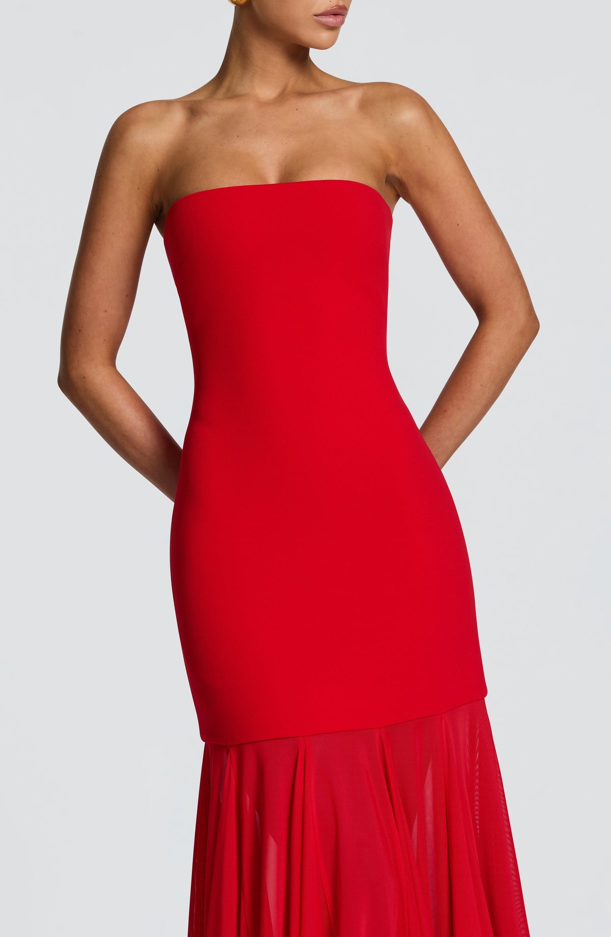 Vestido Maxi Palabra de Honor Jimena Alexandra