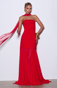 Vestido Maxi Palabra de Honor Jimena Mireia