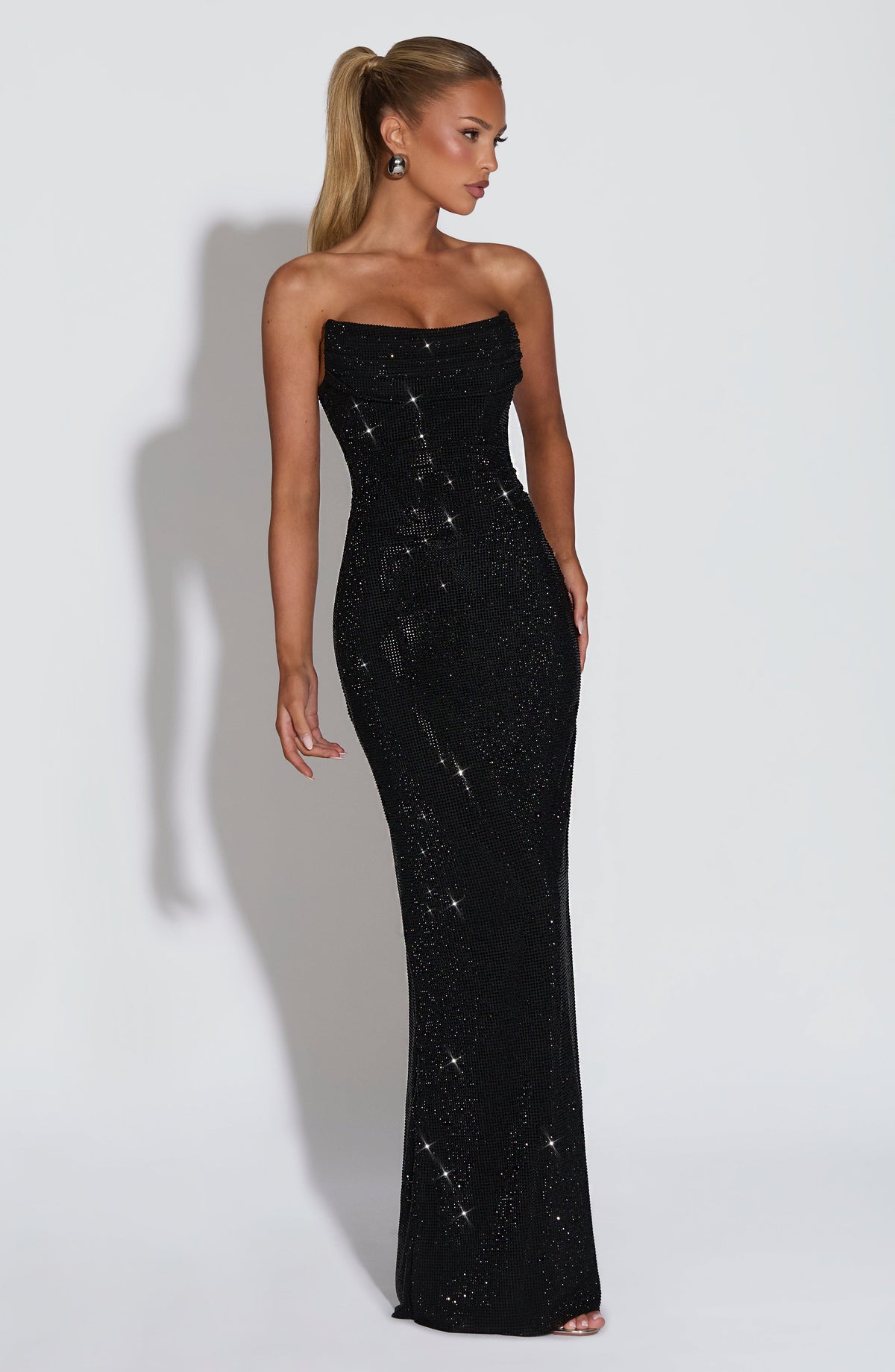 Vestido Maxi con Brillo Alexandra