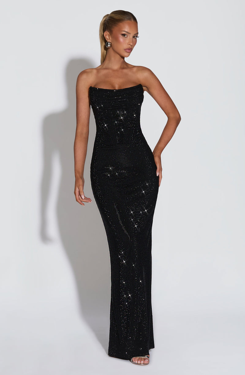 Vestido Maxi con Brillo Alexandra