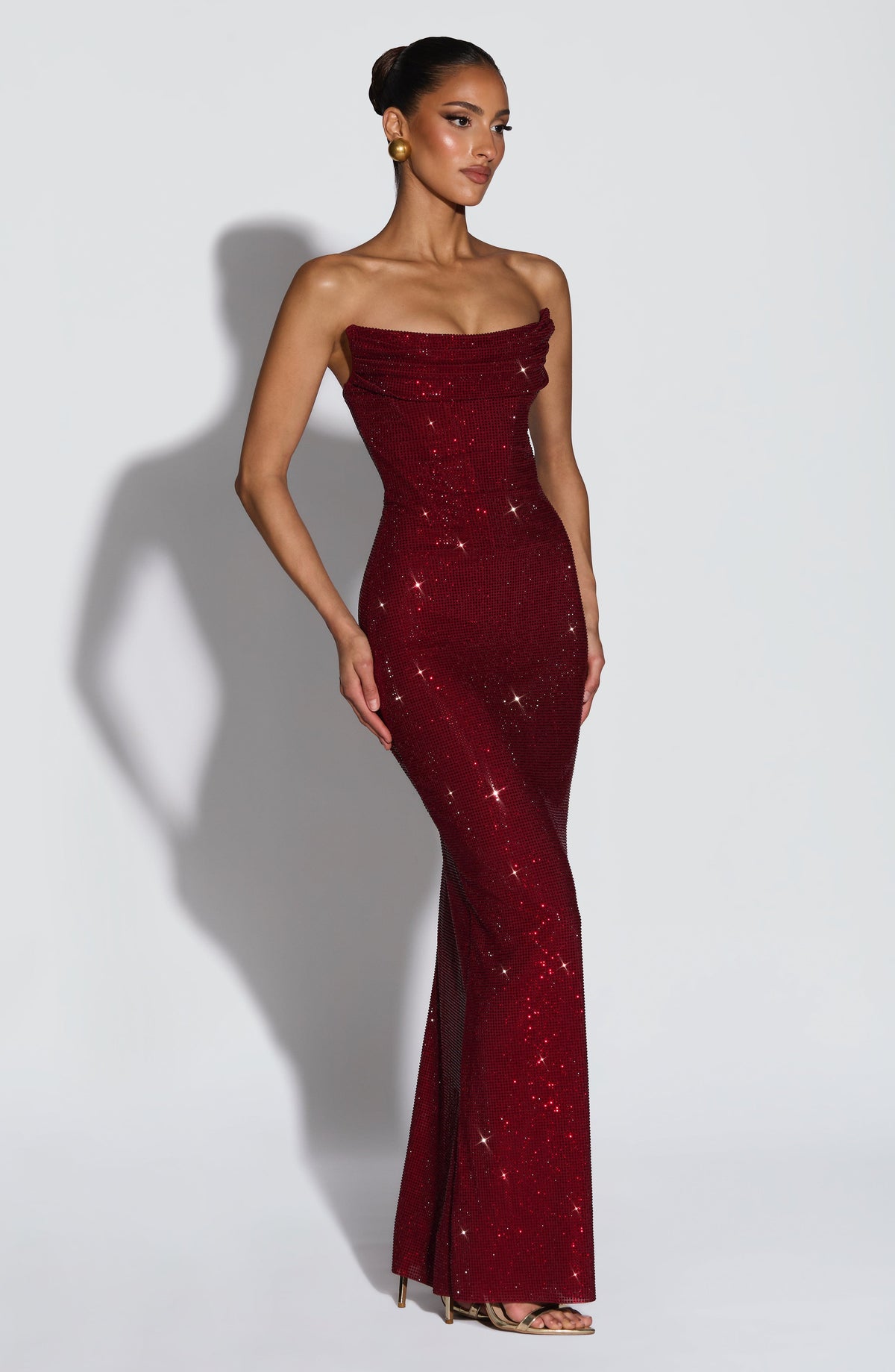 Vestido Maxi con Brillo Alexandra