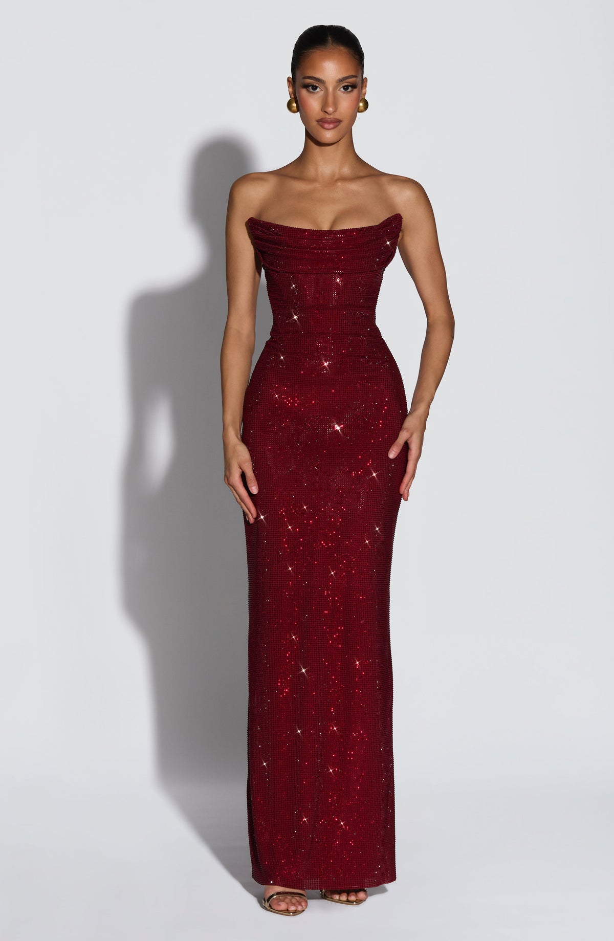 Vestido Maxi con Brillo Vera