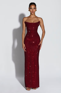 Vestido Maxi con Brillo Vera