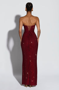 Vestido Maxi con Brillo Vera