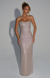 Vestido Maxi con Brillo Lidia
