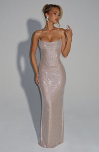 Vestido Maxi con Brillo Vera