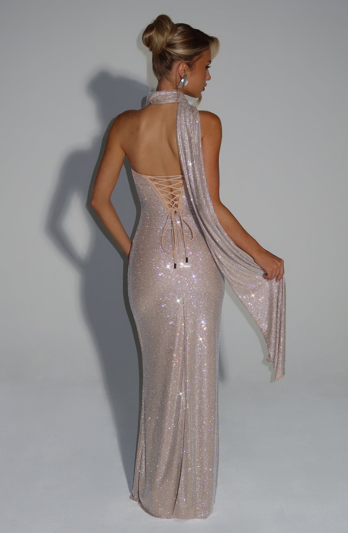 Vestido Maxi con Brillo Alexandra