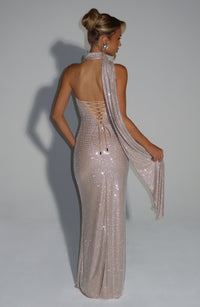 Vestido Maxi con Brillo Vera