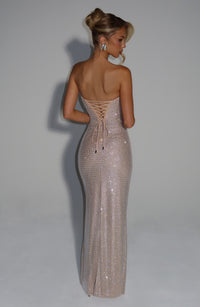Vestido Maxi con Brillo Lidia
