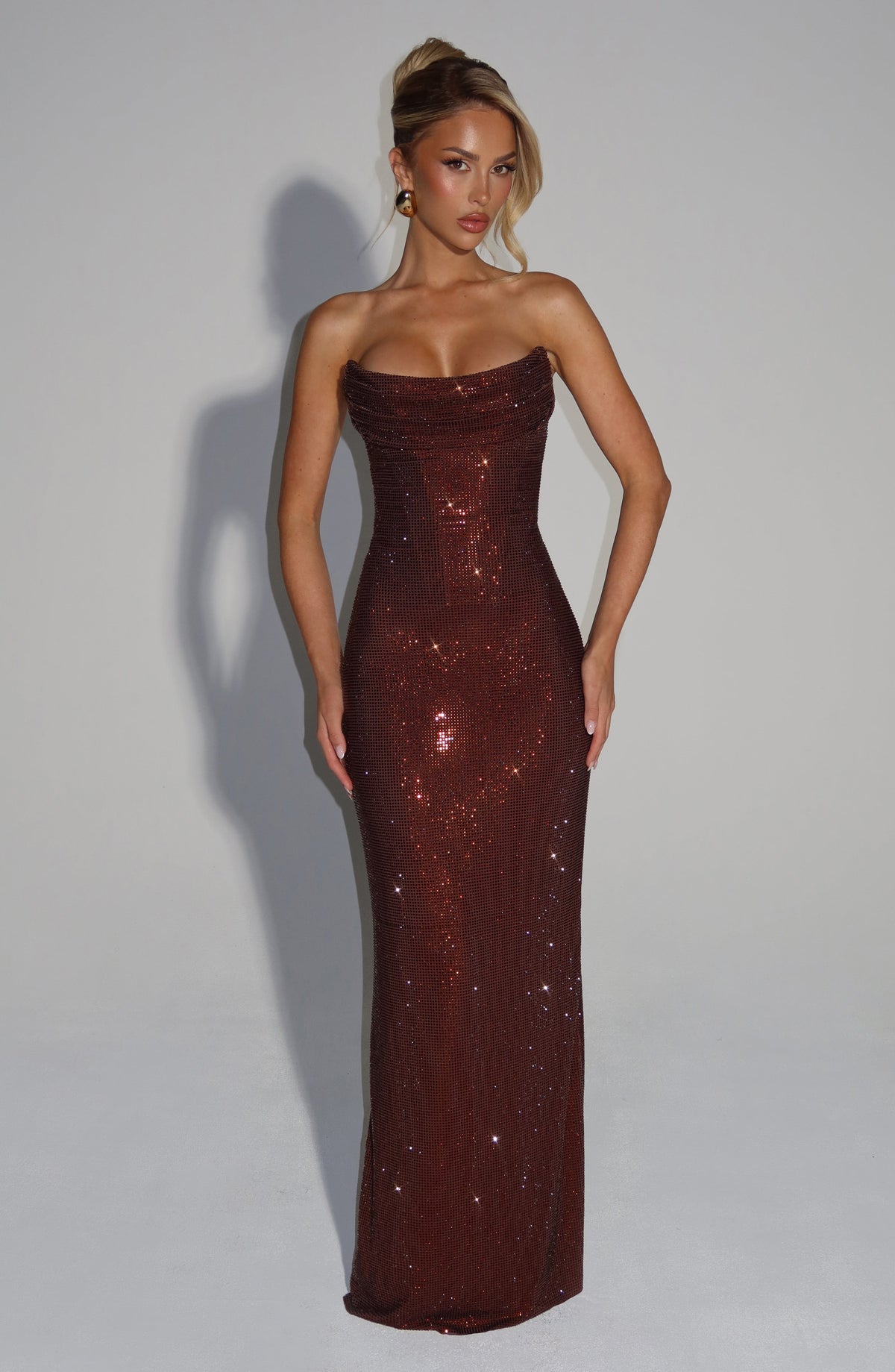Vestido Maxi con Brillo Vera