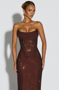 Vestido Maxi con Brillo Vera