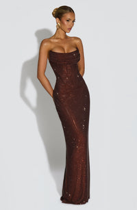 Vestido Maxi con Brillo Vera