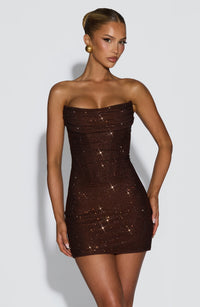 Vestido Mini con Brillo Dalia