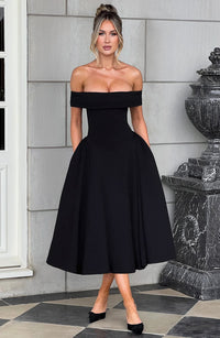 Vestido Midi Bardot Mía Marta