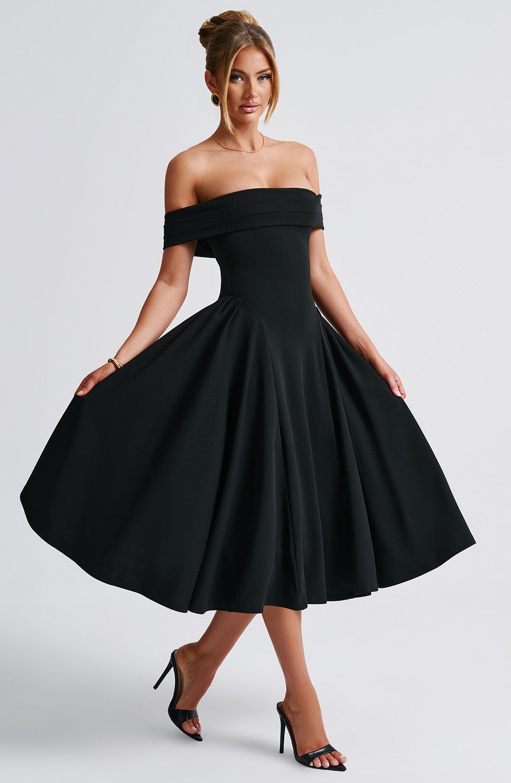 Vestido Midi Bardot Mía Marta