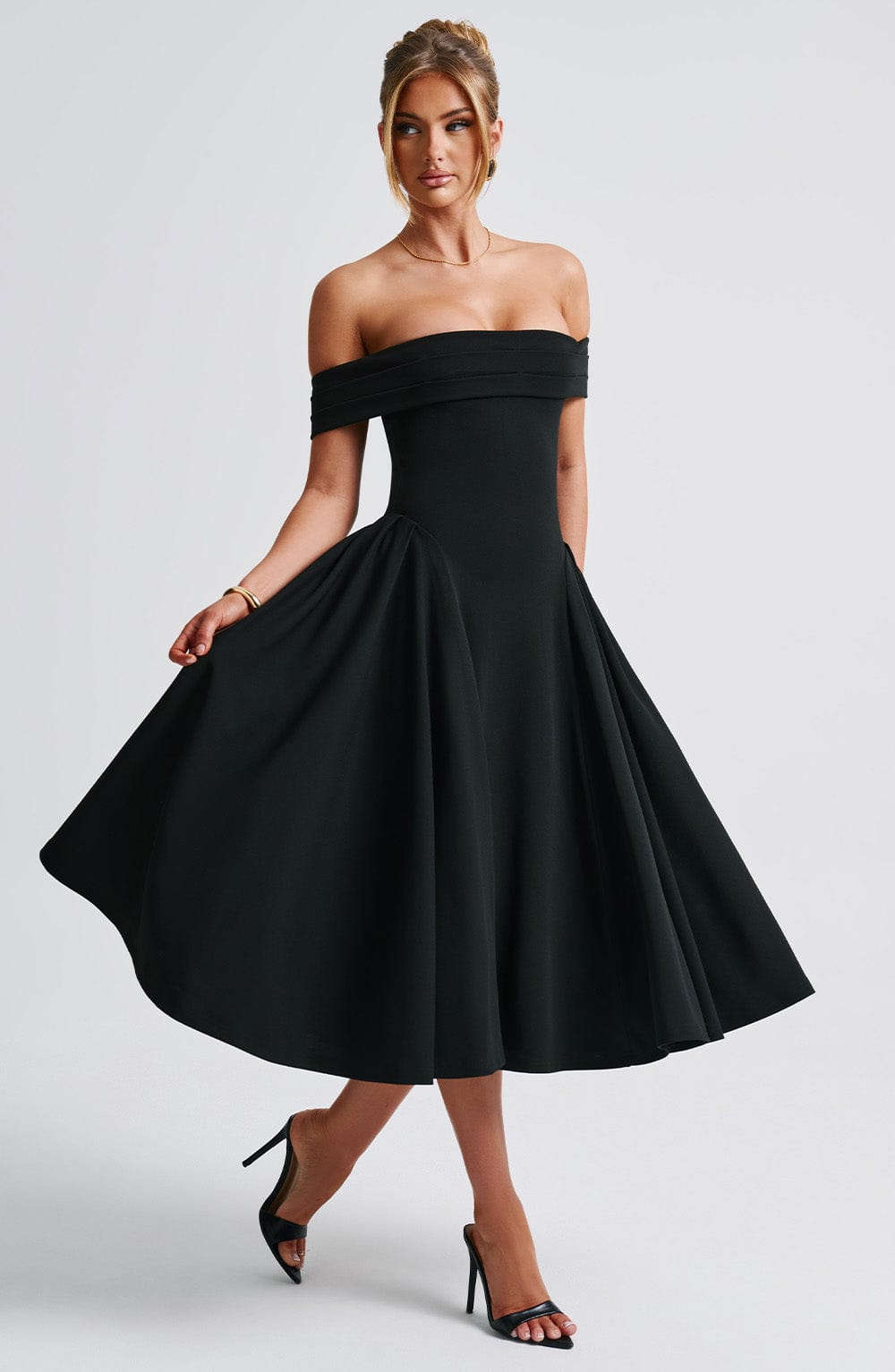 Vestido Midi Bardot Mía Marta