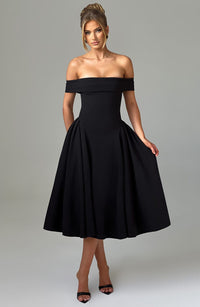Vestido Midi Bardot Mía Marta