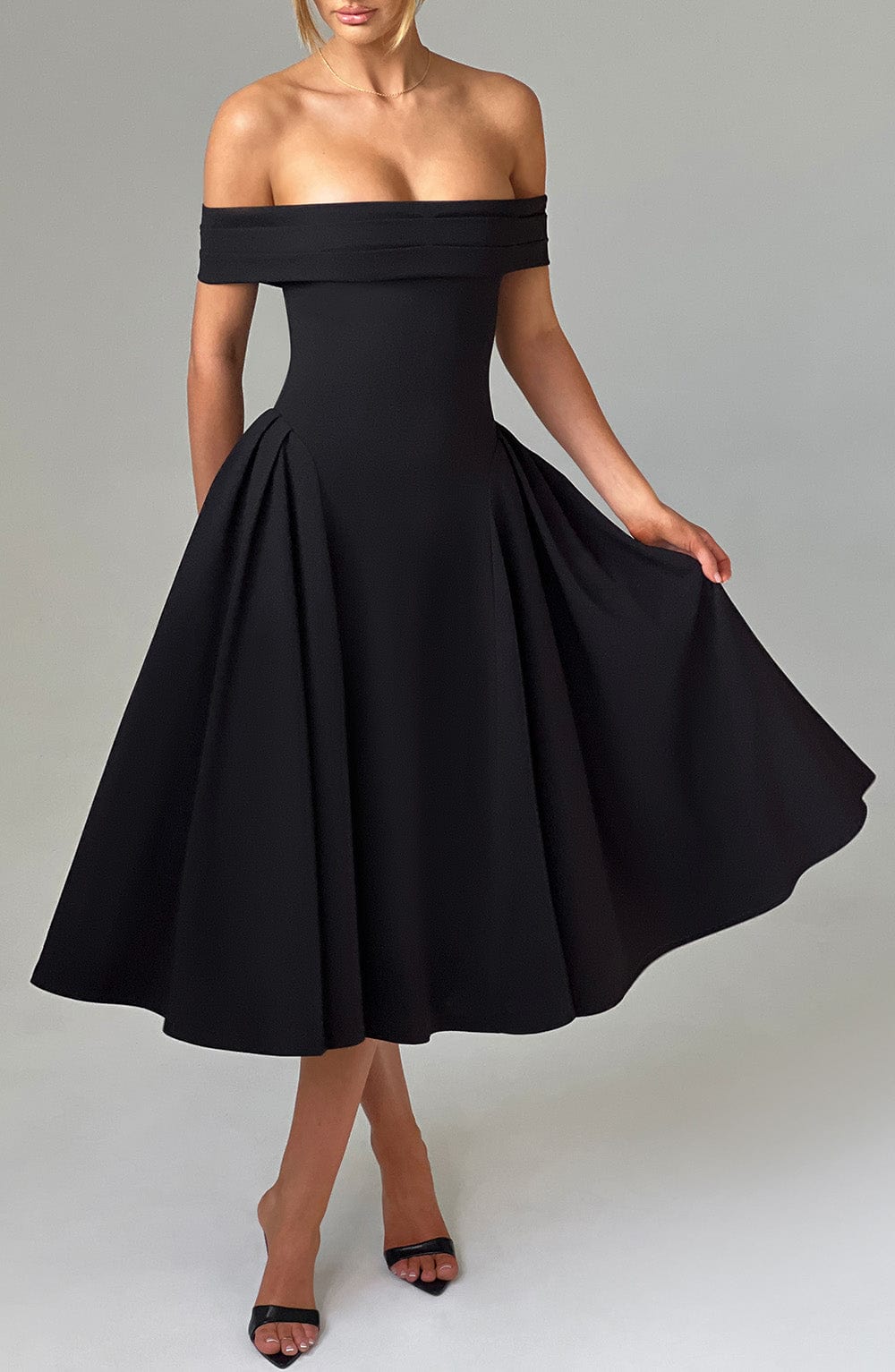 Vestido Midi Bardot Mía Marta