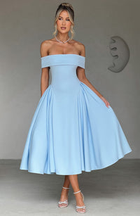 Vestido Midi Bardot Mía Marta