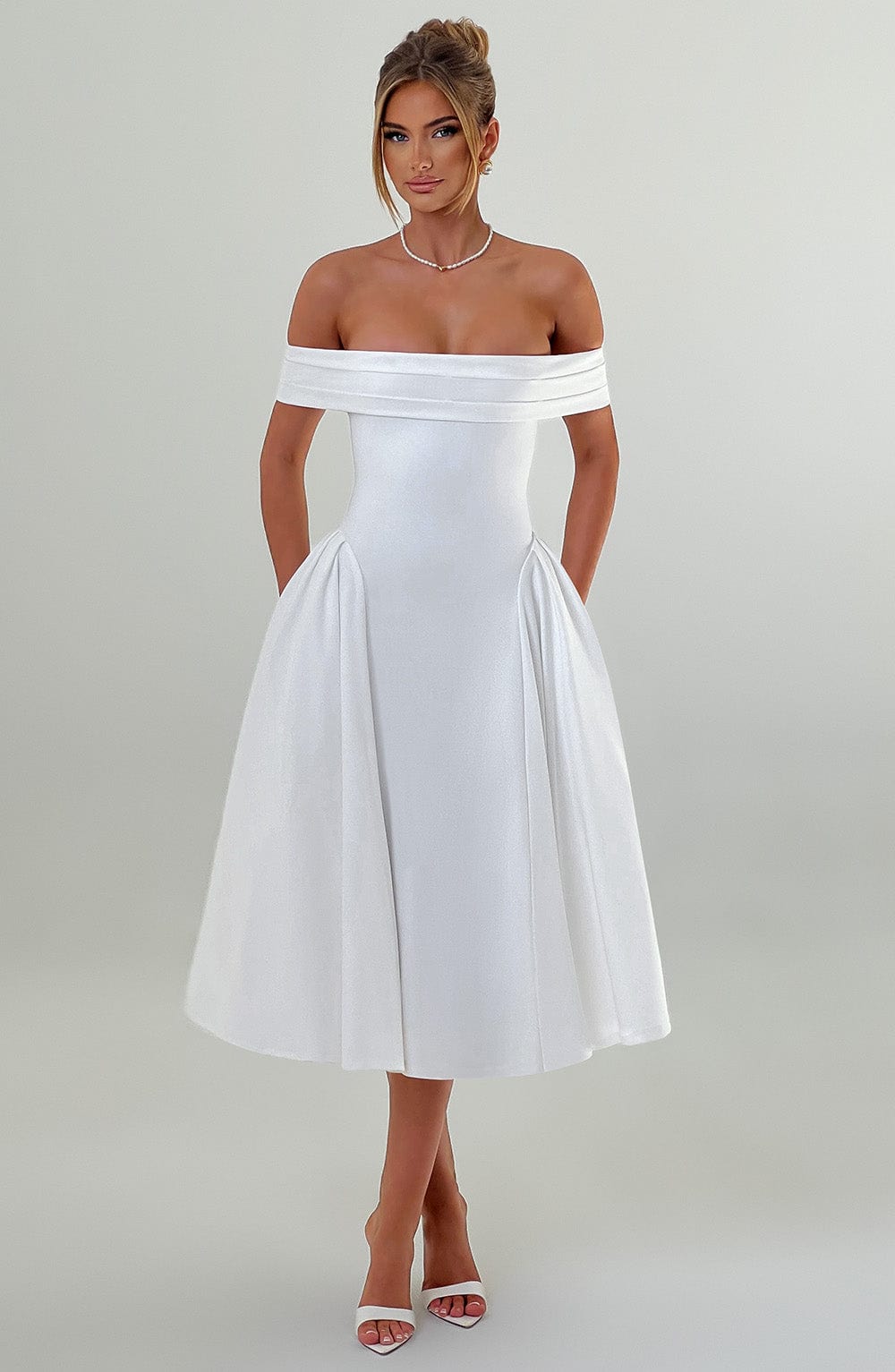 Vestido Midi Bardot Mía Vera
