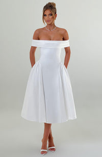 Vestido Midi Bardot Mía Marta